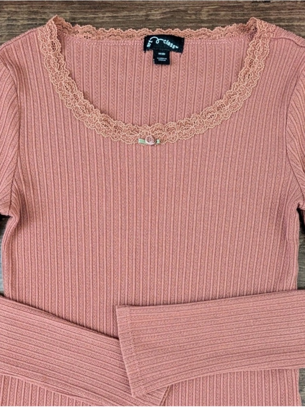 NWOT Art Class Kids Terracotta Top